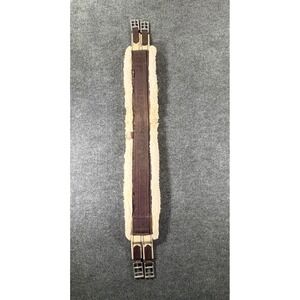 Circuit Brown Fleece Lined English Horse‎ Girth 44 Inch Stainless Roller Buckles